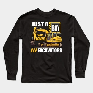 Groundbreaker Genius Stylish Tee for Excavator Enthusiasts Long Sleeve T-Shirt